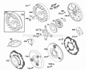 Flywheels Screens Diagram and Parts List for  Briggs and Stratton Engine